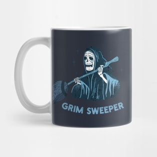 Grim Sweeper Funny Misspelled Text Mug